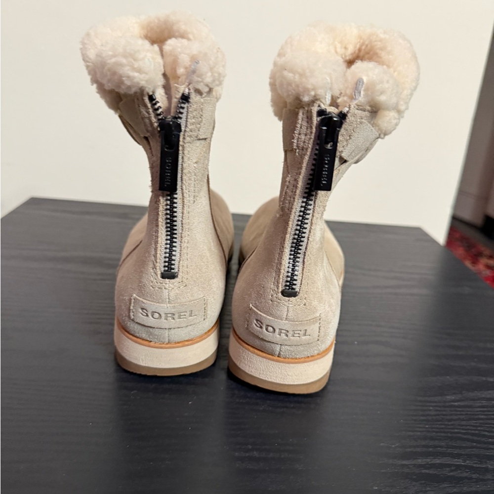 SOREL Harlow Cozy Shearling Bootie Boots NWOT Size 10 - Picture 9 of 12